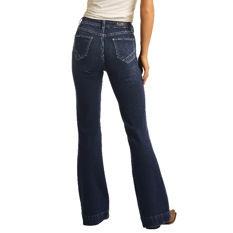 Rock & Roll Denim High Rise Trouser Extra Stretch Jeans W8H4165 Trousers Review Highly Rock & Roll Denim High Rise Trouser Extra Stretch Jeans W8H4165 Trousers Review Highly
