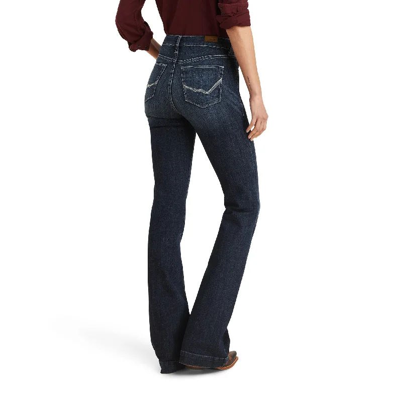 Ariat® Ladies Ryki Slim Dark Wash Denim Trouser Pants 10043209 Trousers Versatile Stylish Ariat® Ladies Ryki Slim Dark Wash Denim Trouser Pants 10043209 Trousers Versatile Stylish
