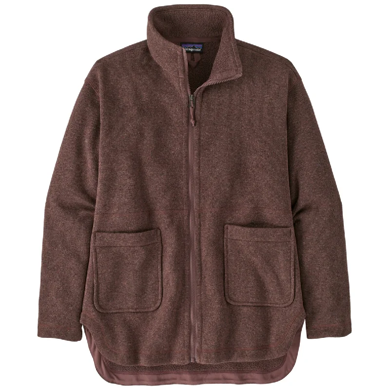 Patagonia Women's Dulse Mauve Better Sweater Oversized Coat Tailored Straight A-Line Patagonia Women's Dulse Mauve Better Sweater Oversized Coat Tailored Straight A-Line