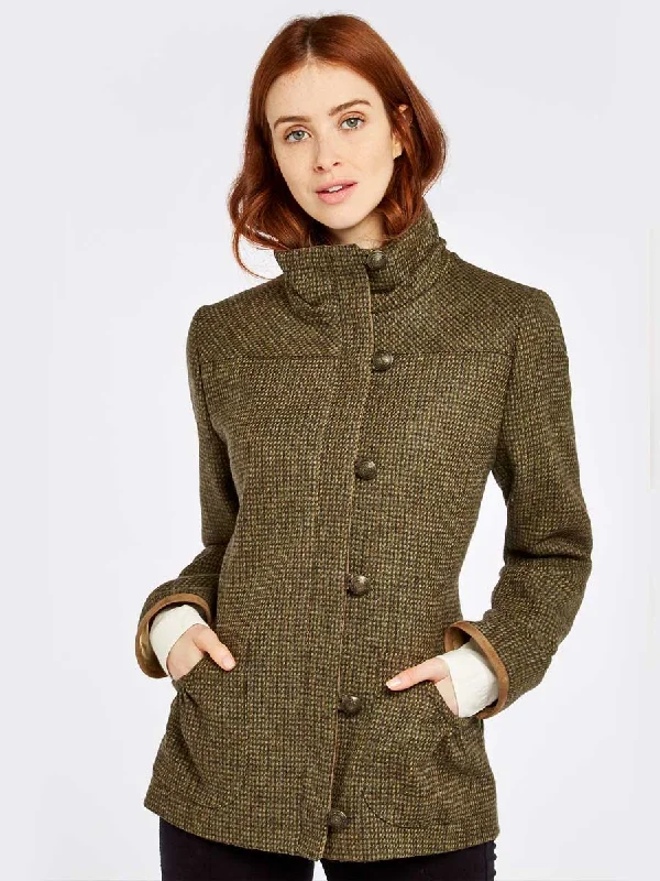 DUBARRY Bracken Ladies Tweed Jacket - Heath Faux Fur Jacket Real Fur Jacket Shearling Jacket DUBARRY Bracken Ladies Tweed Jacket - Heath Faux Fur Jacket Real Fur Jacket Shearling Jacket