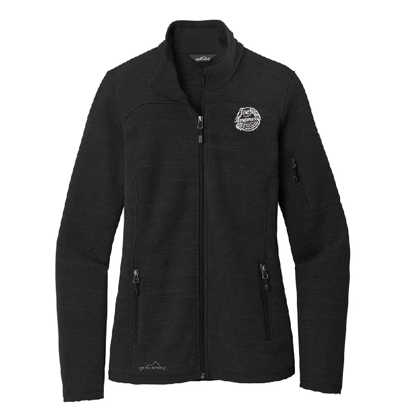 World Class Blues Eddie Bauer Sweater Fleece Full-Zip (Women) Ribbed Striped Patterned World Class Blues Eddie Bauer Sweater Fleece Full-Zip (Women) Ribbed Striped Patterned