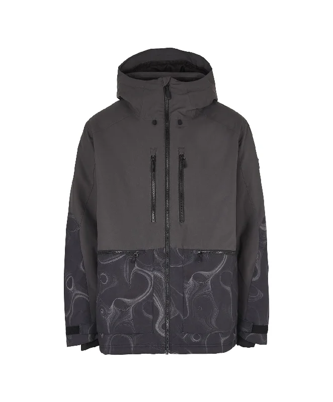 Men's Texture Snow Jacket - Black Out Colour Block Lace Jacket Ribbed Jacket Sequined Jacket Men's Texture Snow Jacket - Black Out Colour Block Lace Jacket Ribbed Jacket Sequined Jacket