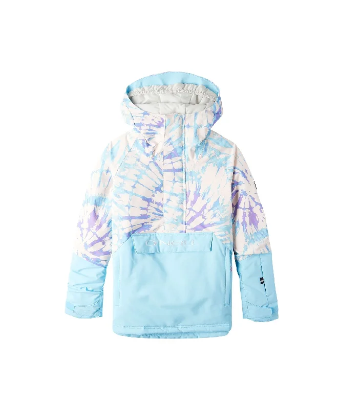 Girl's O'Riginals Anorak Jacket - Blue Wave Colour Block Anorak Shell Jacket Lightweight Jacket Girl's O'Riginals Anorak Jacket - Blue Wave Colour Block Anorak Shell Jacket Lightweight Jacket