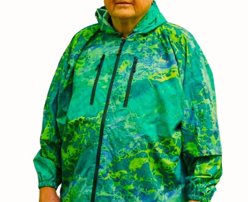 Brella 2015 Blue Green Unisex Rain Jacket Tailored Jacket Straight Jacket A-Line Jacket Brella 2015 Blue Green Unisex Rain Jacket Tailored Jacket Straight Jacket A-Line Jacket