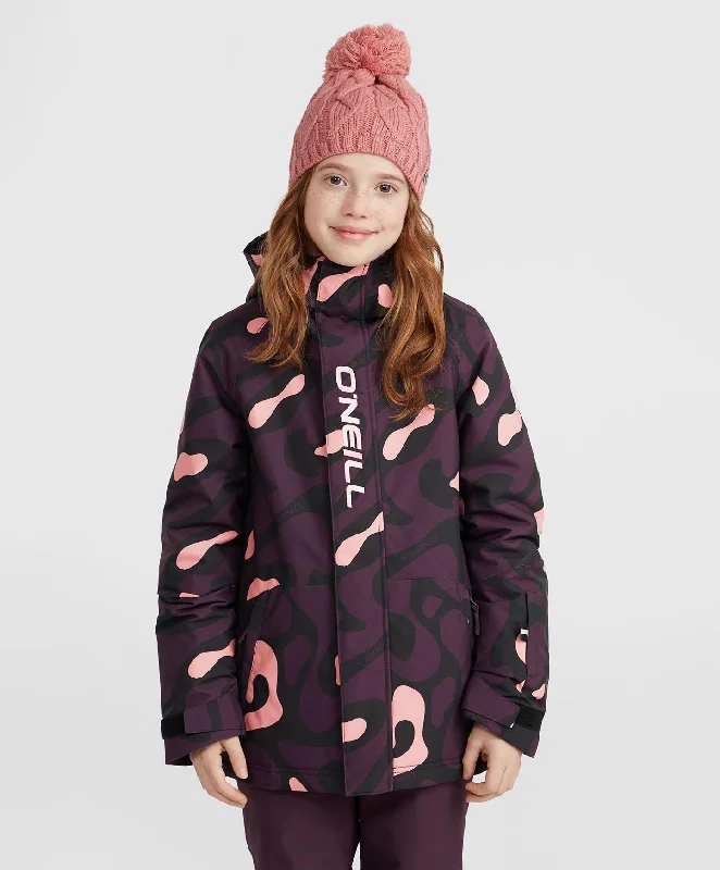 Girl's O'Riginals Snow Jacket - Black Active Ink Cotton Fabric Linen Fabric Terry Fabric Girl's O'Riginals Snow Jacket - Black Active Ink Cotton Fabric Linen Fabric Terry Fabric