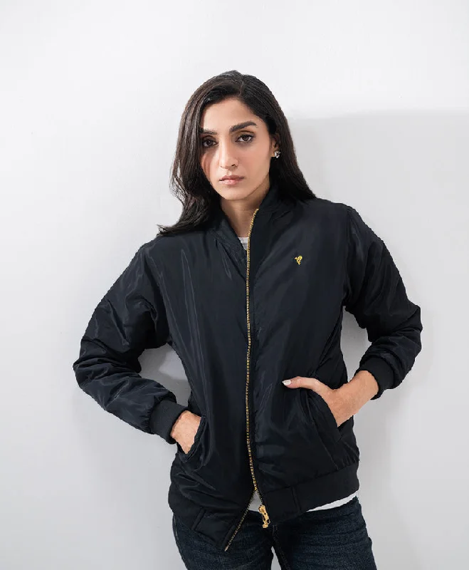 Black Bomber Jacket (Women) One-Shoulder Jacket Off-the-Shoulder Jacket Asymmetrical Jacket Black Bomber Jacket (Women) One-Shoulder Jacket Off-the-Shoulder Jacket Asymmetrical Jacket