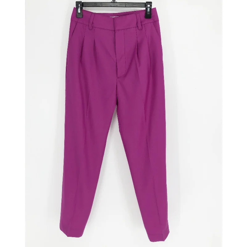 RE/DONE Women's 90s Trousers 2/26 Fuchsia Straight Leg High Rise Pants NWT Trousers Summer Linen RE/DONE Women's 90s Trousers 2/26 Fuchsia Straight Leg High Rise Pants NWT Trousers Summer Linen