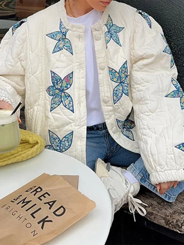 Lily's Blossom Breeze Quilted Floral Jacket Faux Fur Fabric Real Fur Fabric Shearling Fabric Lily's Blossom Breeze Quilted Floral Jacket Faux Fur Fabric Real Fur Fabric Shearling Fabric