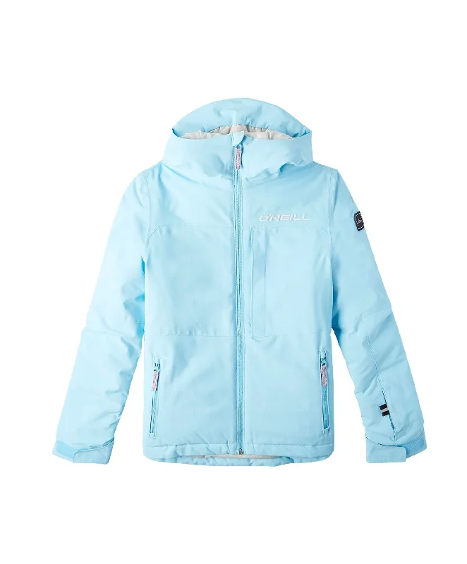 Girl's Lite Snow Jacket - Blue Wave Elasticated Jacket Padded Jacket Insulated Jacket Girl's Lite Snow Jacket - Blue Wave Elasticated Jacket Padded Jacket Insulated Jacket