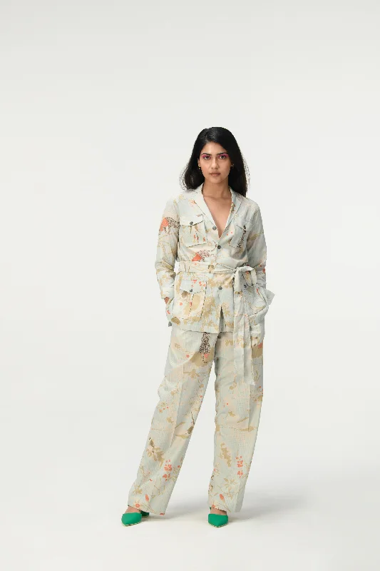 Rainforest Safari Jacket Ice Blue Cotton Silk Check Striped Jacket Polka Dot Jacket Floral Jacket Rainforest Safari Jacket Ice Blue Cotton Silk Check Striped Jacket Polka Dot Jacket Floral Jacket