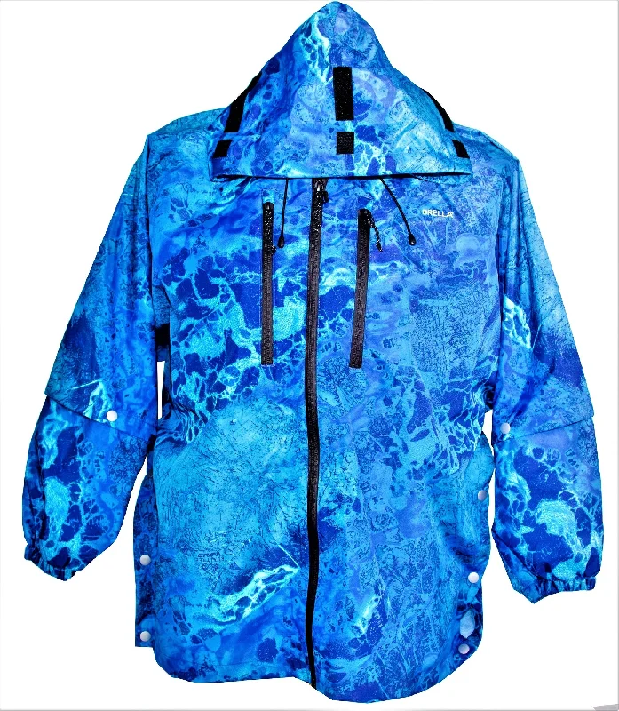 Brella 2015 Blue Unisex Rain Jacket for Youth + Petite Bomber Jacket Anorak Windbreaker Brella 2015 Blue Unisex Rain Jacket for Youth + Petite Bomber Jacket Anorak Windbreaker