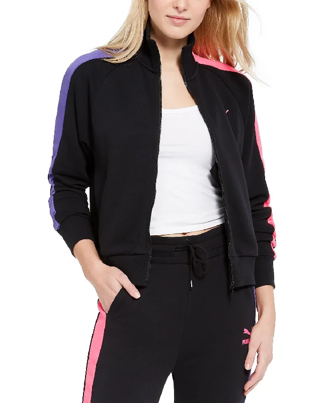 Puma Women's Athletic Classics Soft Terry T7 Track Jacket, Black, XS Hoodie Zip-Up Jacket Button-Up Jacket Puma Women's Athletic Classics Soft Terry T7 Track Jacket, Black, XS Hoodie Zip-Up Jacket Button-Up Jacket