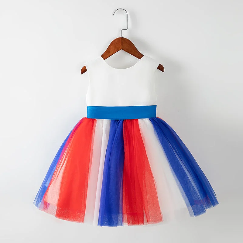 Cute Flag Dress Toddler Girls Cake Puffy First Communion Dresses Pink Dress Girl Formal Dresses Cute Flag Dress Toddler Girls Cake Puffy First Communion Dresses Pink Dress Girl Formal Dresses