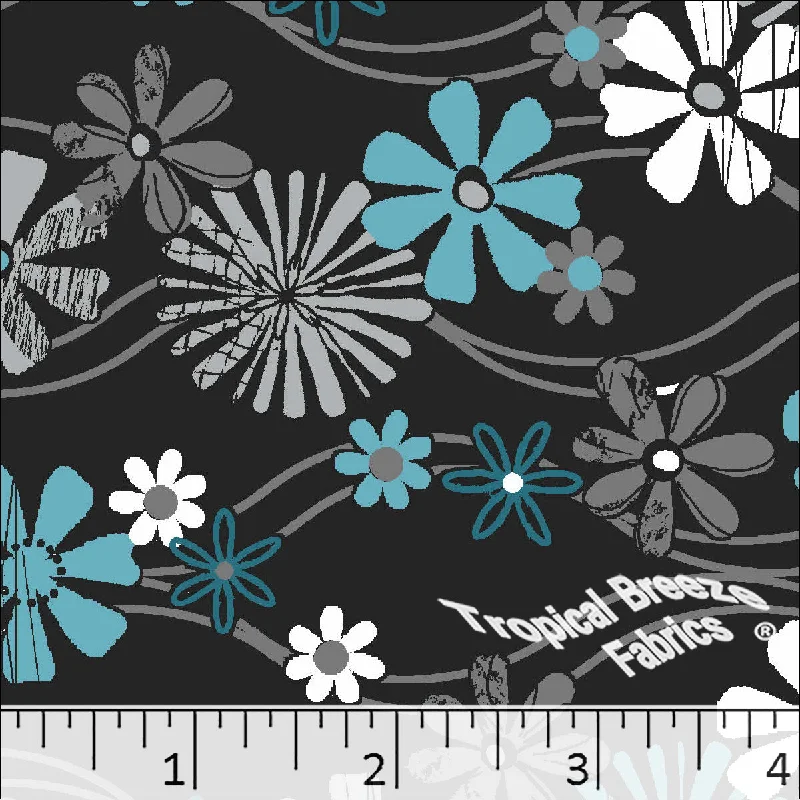 Floral Design Poly Cotton Dress Fabric 5652