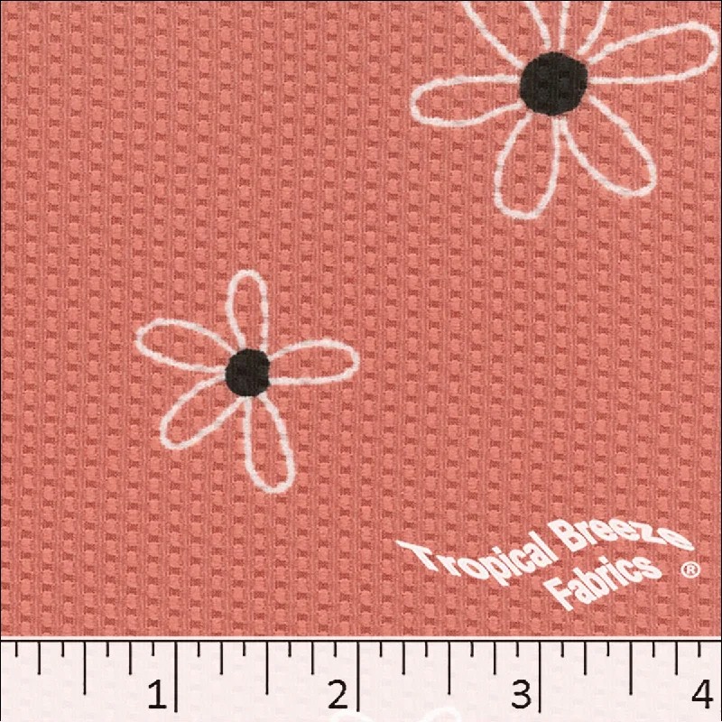 Bubble Knit Floral Print Dress Fabric 32850