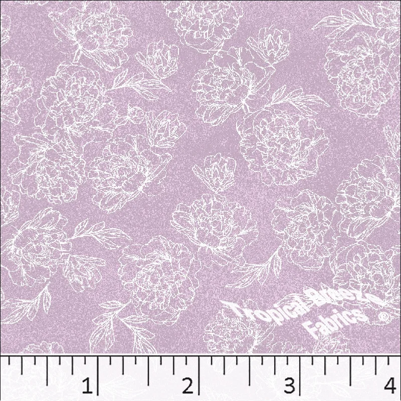 Standard Weave Large Floral Poly Cotton Dress Fabric 6082