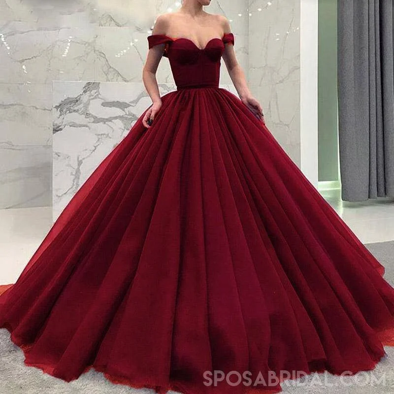 Fashionable Burgundy Blue Black Green Off the Shoulder Modest Prom Dresses, Prom Gown,PD1058 Fashionable Burgundy Blue Black Green Off the Shoulder Modest Prom Dresses, Prom Gown,PD1058