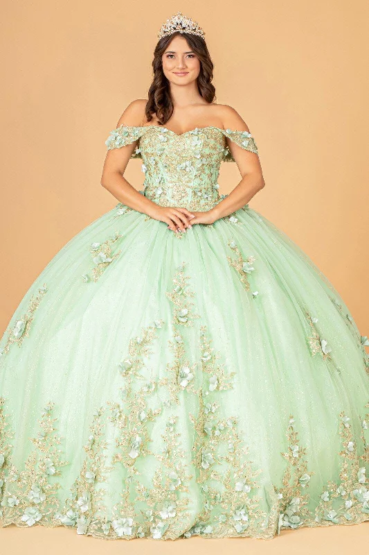 Long Off Shoulder Ball Gown Quinceanera Dress
