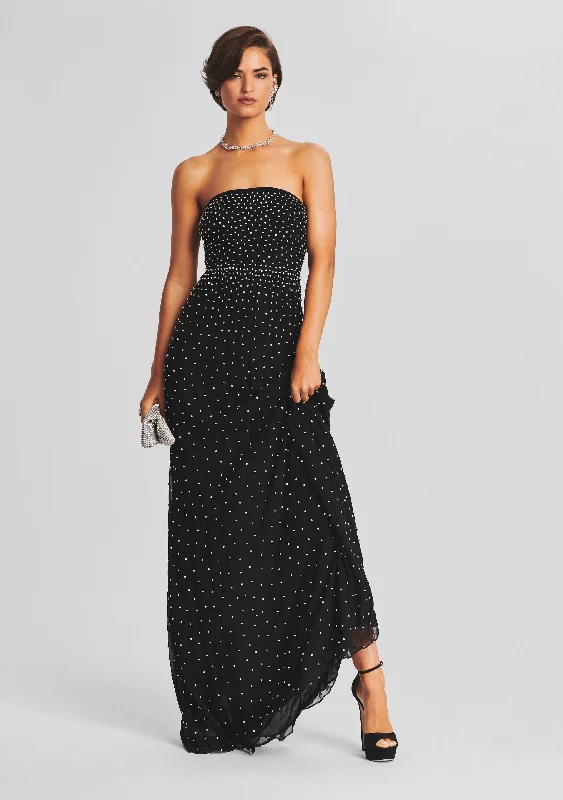 Masie Embellished Chiffon Dress