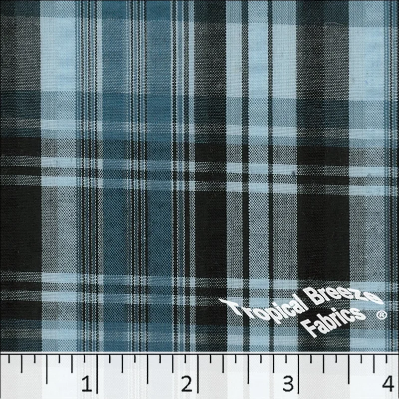Seersucker Plaid Dress Fabric 48132