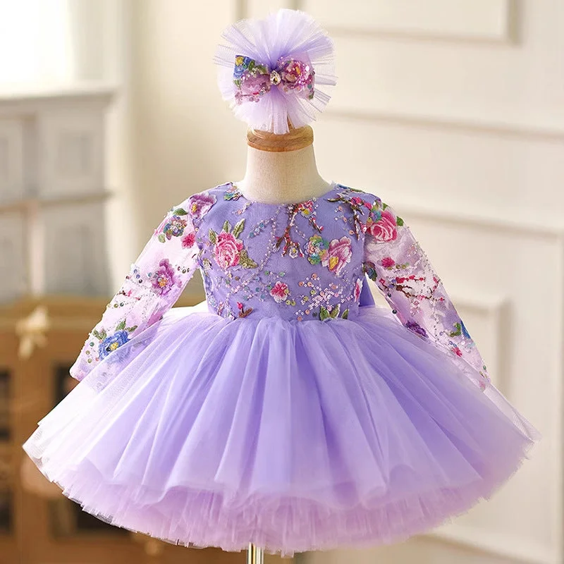 Flower Girl Dress Sequined Embroidered Christmas Dress Girls Birthday Pageant Dresses Flower Girl Dress Sequined Embroidered Christmas Dress Girls Birthday Pageant Dresses