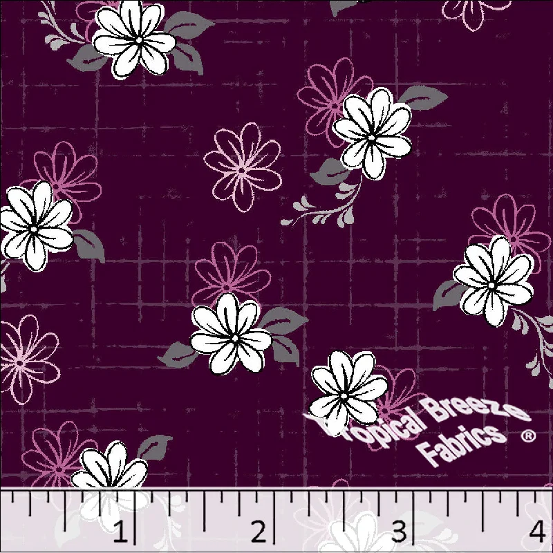 Standard Weave Floral Print Dress Fabric 6157