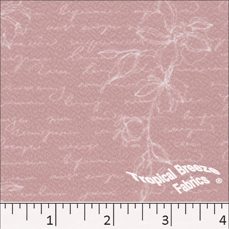 Floral Sketch Liverpool Knit Print Dress Fabric 32742