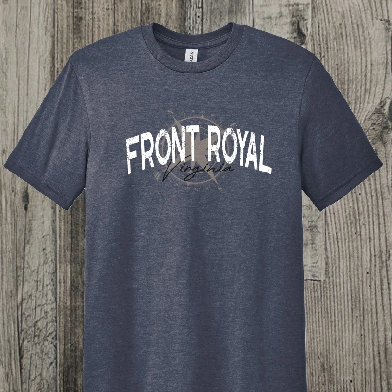 Front Royal Virginia Adult Unisex 100% Ring Spun Cotton Short Sleeve T-Shirt Ribbed T-Shirt High Neck Heavyweight Front Royal Virginia Adult Unisex 100% Ring Spun Cotton Short Sleeve T-Shirt Ribbed T-Shirt High Neck Heavyweight