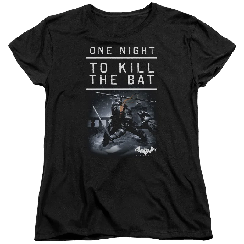 Batman - Arkham One Night - Women's T-Shirt Lace Blend Ribbed Blend Corduroy Blend