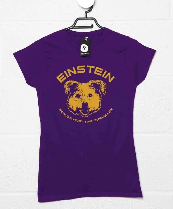 Einstein First Time Traveller Womens Fitted T-Shirt Thin T-Shirt Open Front Quick Dry Einstein First Time Traveller Womens Fitted T-Shirt Thin T-Shirt Open Front Quick Dry