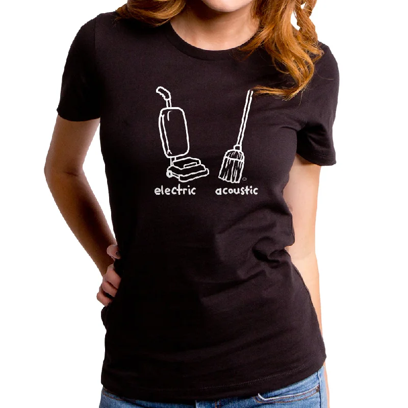 Electric Acoustic Women's T-Shirt Asymmetrical Pockets Print