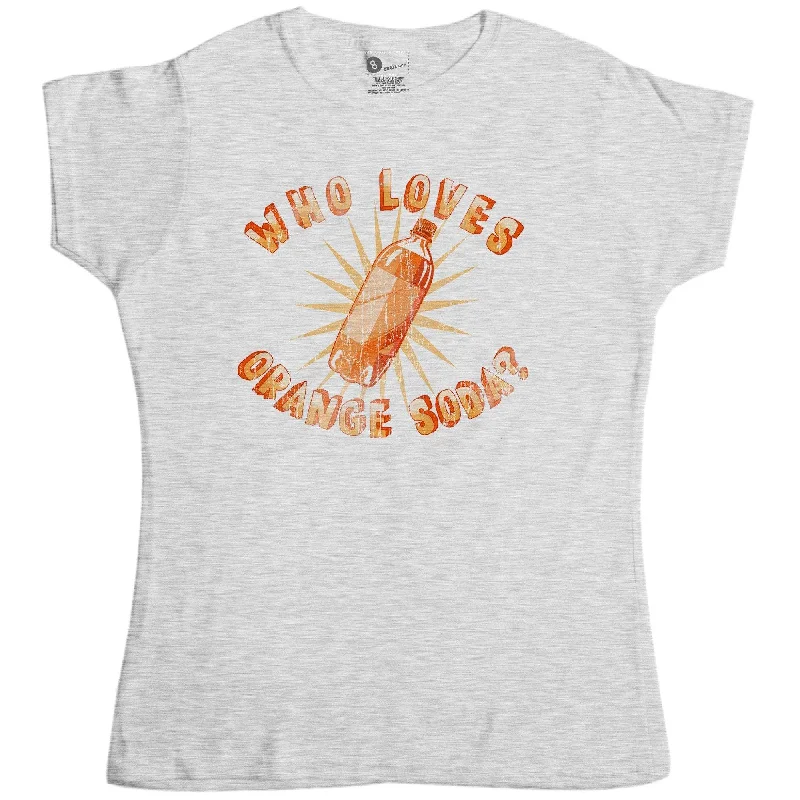 Kenan And Kel Who Loves Orange Soda T-Shirt for Women Mesh Blend Leather Blend Suede Blend Kenan And Kel Who Loves Orange Soda T-Shirt for Women Mesh Blend Leather Blend Suede Blend