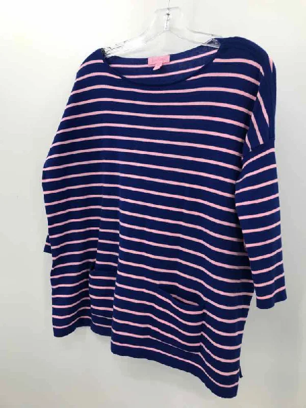 Pre-Owned Lilly Pulitzer Blue Size XXS Stripe T-shirt Elegant Classic Vintage
