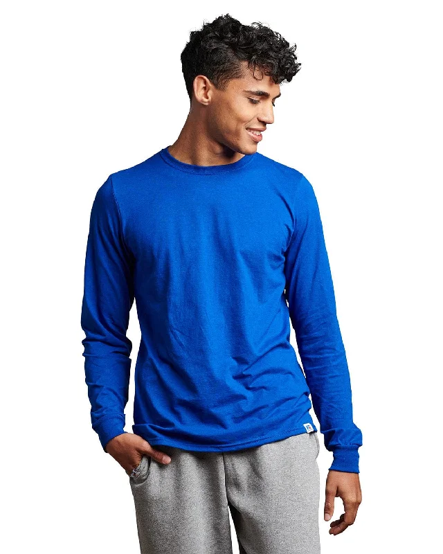 Russell Athletic Unisex Essential Performance Long-Sleeve T-Shirt | Royal Terry Blend Velvet Blend Canvas Blend Russell Athletic Unisex Essential Performance Long-Sleeve T-Shirt | Royal Terry Blend Velvet Blend Canvas Blend