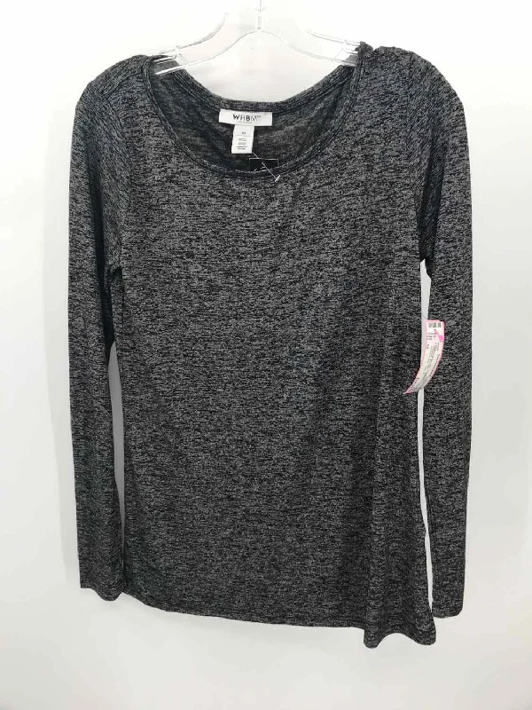 Pre-Owned WHBM Grey Size XS Long Sleeve T-shirt Notch Collar Peter Pan Collar Cowl Neck Pre-Owned WHBM Grey Size XS Long Sleeve T-shirt Notch Collar Peter Pan Collar Cowl Neck