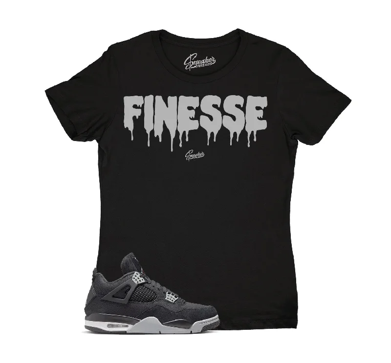 Womens - Black Canvas 4 Finesse Shirt Boxy Fit Fitted Loose