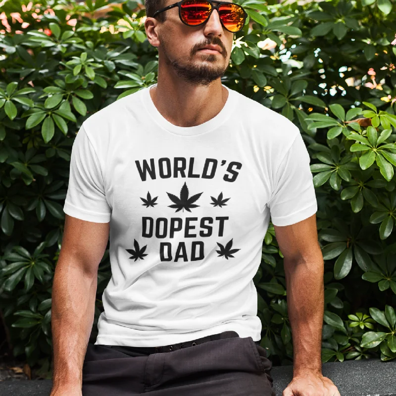 World's Dopest Dad Father's Day Shirt for Stoner Dads Spandex Blend Rayon Blend Denim Blend World's Dopest Dad Father's Day Shirt for Stoner Dads Spandex Blend Rayon Blend Denim Blend