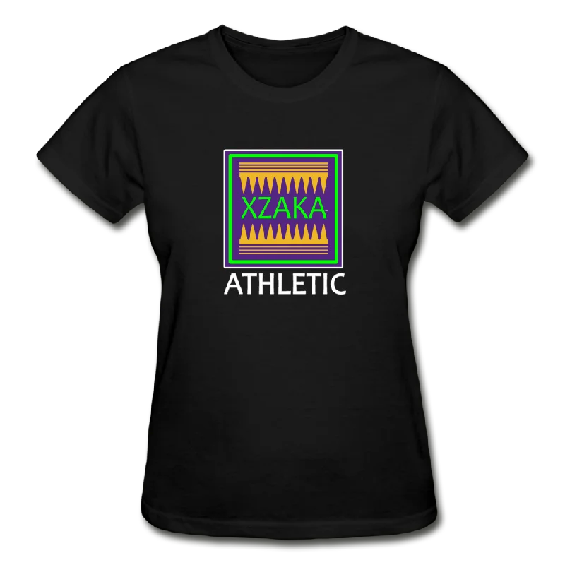 XZAKA - Women "Athletic" Workout T-Shirt - W3558 Jersey Fabric Tulle Fabric Batik Fabric XZAKA - Women "Athletic" Workout T-Shirt - W3558 Jersey Fabric Tulle Fabric Batik Fabric